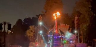 Atracción de dragón en parque de Disney de California se incendia