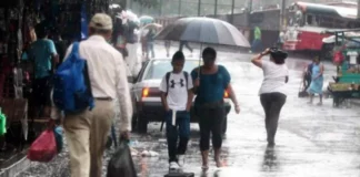Pronostican lluvias y chubascos con actividad eléctrica para varias regiones del país durante este sábado