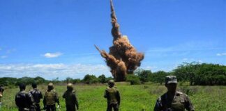 Fuerzas de seguridad destruyen pista clandestina usada para narcotráfico en Gracias a Dios