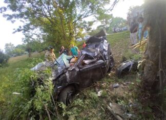 Fatal accidente vial deja dos personas fallecidas en SPS