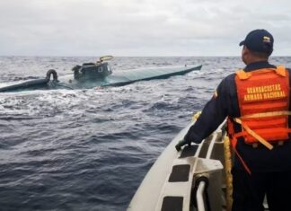 Incautan el semisumergible de mayor dimensión que ha navegado con drogas en Colombia