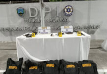 Policía Nacional captura en San Pedro Sula a cinco pandilleros con armas de grueso calibre y chalecos antibalas