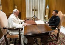 El papa y Zelenski conversaron 40 minutos en el Vaticano