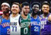 Giannis Antetokounmpo, Luka Doncic, Joel Embiid, Jayson Tatum y Gilgeous-Alexander, el quinteto del año en la NBA
