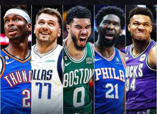 Giannis Antetokounmpo, Luka Doncic, Joel Embiid, Jayson Tatum y Gilgeous-Alexander, el quinteto del año en la NBA