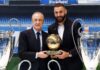Florentino Pérez: «Benzema pasa a la historia como un gran mito del Real Madrid»