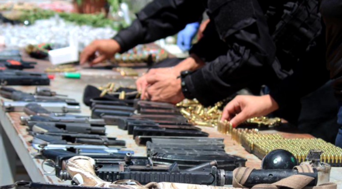 PMOP decomisa arsenal de armas y municiones en la cárcel de Siria en El Porvenir, Francisco Morazán