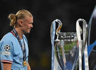 Haaland, máximo artillero de la Champions 2022/23