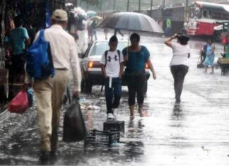 Para este sábado persiste el pronóstico de lluvias en el territorio nacional
