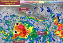 El huracán Adrián se aleja «paulatinamente» de las costas mexicanas