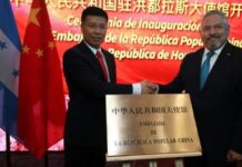 China inaugura su embajada en Honduras
