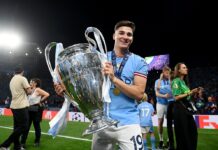 Julián Álvarez, primer argentino que gana Libertadores, Mundial y Liga de Campeones