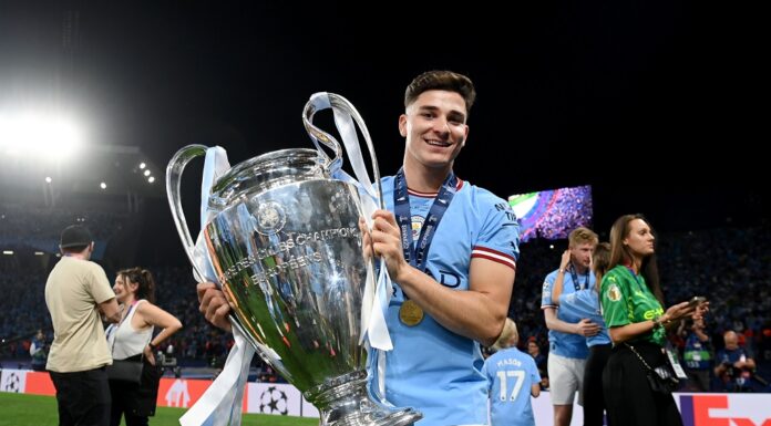 Julián Álvarez, primer argentino que gana Libertadores, Mundial y Liga de Campeones