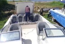 Incautan una lancha utilizada por organizaciones criminales para el trasiego de drogas en La Mosquitia