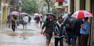Este día continúan los pronósticos de lluvias y chubascos, con tormentas eléctricas en la mayor parte del país