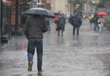 Pronostican lluvias con actividad eléctrica en la mayor parte del territorio nacional