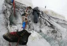 Hallan los restos de un montañero fallecido en los Alpes suizos en 1986