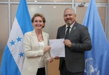 Alice Shackelford y el canciller Reina se comprometen a seguir trabajando por el Desarrollo Sostenible del país