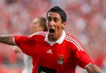 Di María, recibido con entusiasmo en su regreso al Benfica