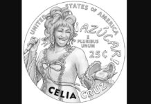 Celia Cruz y su grito «¡Azúcar!» inmortalizados en una moneda de 25 centavos de dólar