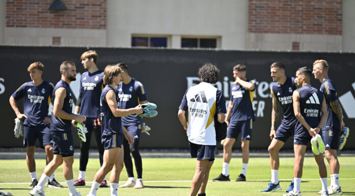 El Madrid se entrena en Los Ángeles con Vinícius como favorito de la afición californiana
