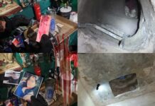Autoridades policiales hallan altar satánico y un túnel perteneciente a una estructura criminal en la colonia Eben Ezer de Chamelecón