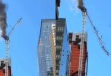 Seis heridos en un aparatoso accidente al derrumbarse una grúa en el centro de Nueva York