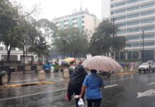 Este sábado continuarán las condiciones inestables en varias regiones del país por el desplazamiento de una onda tropical