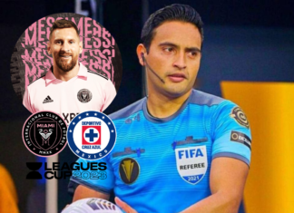Said Martínez será el árbitro central del partido en el que debutará Lionel Messi con el Inter de Miami