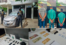 Dipampco capturan a integrantes de la banda «M-1» y de los «Vatos Locos» en operativos realizados en SPS y Santa Bárbara