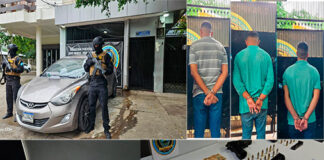 Dipampco capturan a integrantes de la banda «M-1» y de los «Vatos Locos» en operativos realizados en SPS y Santa Bárbara
