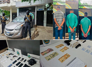 Dipampco capturan a integrantes de la banda «M-1» y de los «Vatos Locos» en operativos realizados en SPS y Santa Bárbara