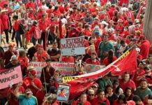 Más de 600 buses se movilizaron para la marcha en la capital, según Movilidad Urbana