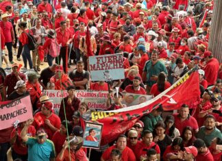 Más de 600 buses se movilizaron para la marcha en la capital, según Movilidad Urbana