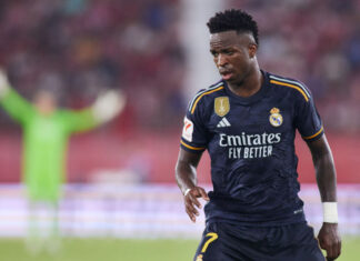 Vinícius sufre una rotura muscular y estará seis semanas de baja