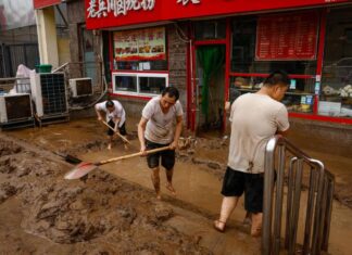 Un fuerte tifón paraliza el tráfico aéreo en el sur de Japón y deja 220.000 casas sin luz