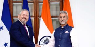 Cancilleres de Honduras y la India hablan sobre abrir Embajada hondureña en Nueva Delhi