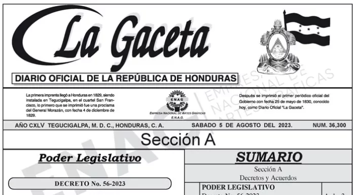 Publican en La Gaceta la derogación del Fondo Departamental