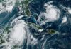 El centro de la tormenta Idalia se localiza frente al Caribe mexicano y se dirige a Cuba