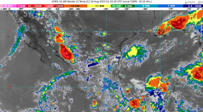 México emite alerta por sistema con potencial ciclónico que se intensificaría a huracán