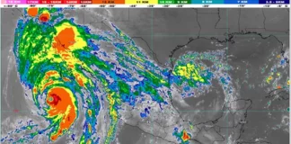 El huracán Hilary, ya de categoría 3, mantiene trayectoria por el Pacífico mexicano