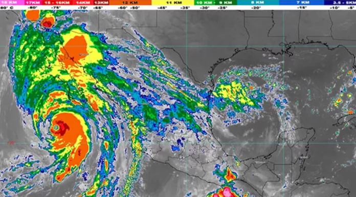 El huracán Hilary, ya de categoría 3, mantiene trayectoria por el Pacífico mexicano
