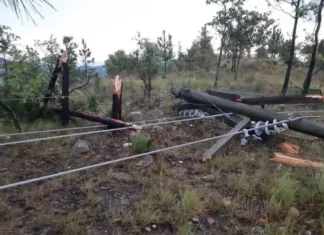 Caída de torres deja sin energía eléctrica varias zonas de Olancho