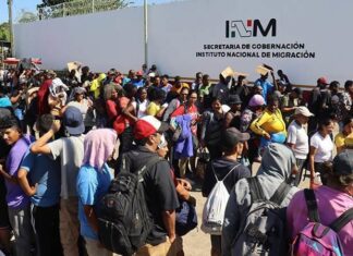 ONG reporta más de 124,000 migrantes que han llegado a la frontera sur de México en 2023