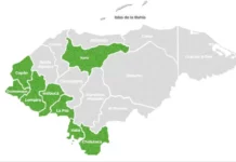 Emiten alerta verde por vaguada en 8 departamentos del país