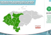 Copeco mantiene por 48 horas más la Alerta Verde en 11 departamentos