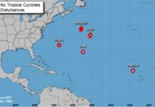 Cinco sistemas tropicales en el Atlántico, con la formación hoy de la depresión 12