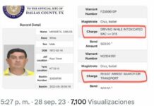 Arrestan a Vicecónsul hondureño en Dallas acusado de tres delitos graves , según denuncia médico