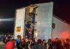 Localizan en México a 350 migrantes hacinados y deshidratados en la caja de un tráiler