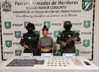 Capturan a “La Colocha” vinculada al narcomenudeo en San Pedro Sula